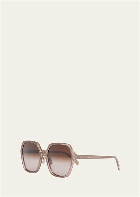 Celine Gradient Acetate Butterfly Sunglasses 